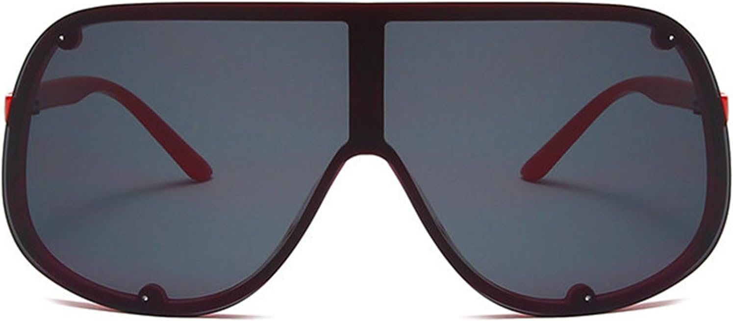 Солнцезащитные очки Willochra Fashion Wave Mask для женщин и мужчин, модные солнцезащитные очки большого размера в стиле панк, роскошные дизайнерские очки в стиле Y2K, Red
Солнцезащитные очки Willochra Fashion Wave Mask для женщин и мужчин, модные солнцезащитные очки большого размера в стиле панк, роскошные дизайнерские очки в стиле Y2K, Red