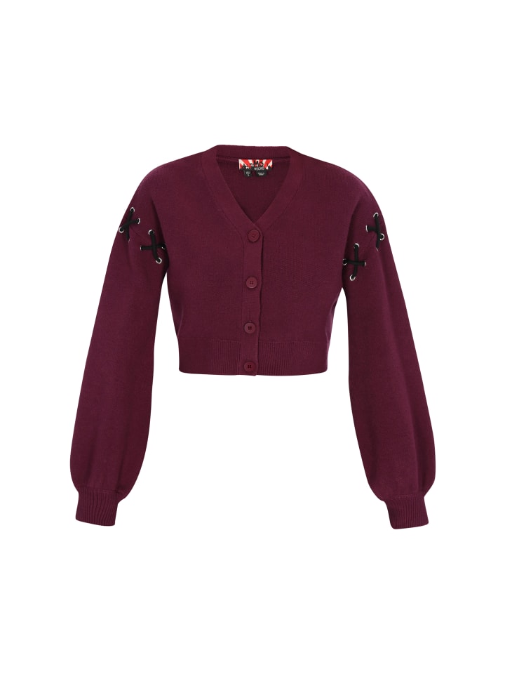 Женский кардиган бордового цвета myMo ROCKS
Женский кардиган бордового цвета myMo ROCKS