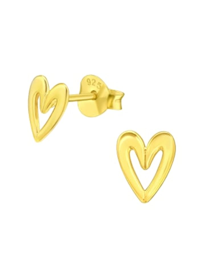 Alexander York Серьги-гвоздики в форме сердца, выполненные из серебра 925 пробы с ажурным золотым узором, комплект из 2 штук
Alexander York Серьги-гвоздики в форме сердца, выполненные из серебра 925 пробы с ажурным золотым узором, комплект из 2 штук