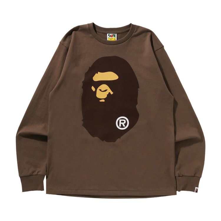 Футболка BAPE Big Ape Head Long-Sleeve Tee, Brown
Футболка BAPE Big Ape Head Long-Sleeve Tee, Brown