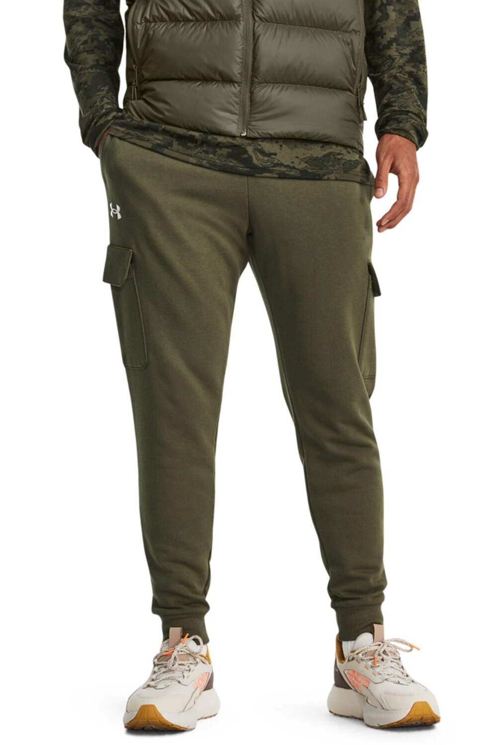 Зеленые флисовые джоггеры карго Rival Under Armour, зеленый
Зеленые флисовые джоггеры карго Rival Under Armour, зеленый