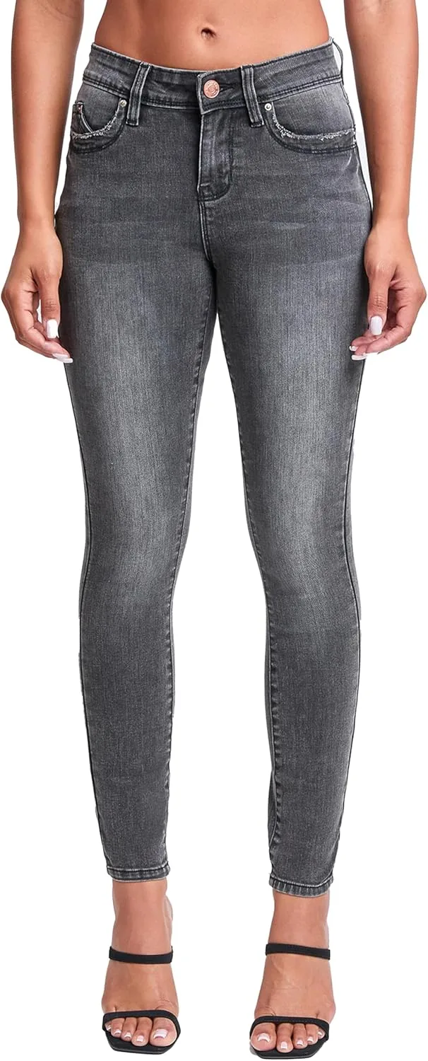 YMI Women's Wannabettabutt джинсы с низкой посадкой и вышивкой
YMI Women's Wannabettabutt джинсы с низкой посадкой и вышивкой