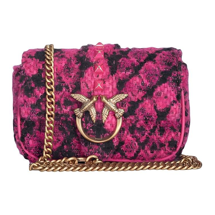 PINKO Сумка-кроссбод через плечо из хлопка и полиэстера с летящей птицей женская фуксия
PINKO Сумка-кроссбод через плечо из хлопка и полиэстера с летящей птицей женская фуксия