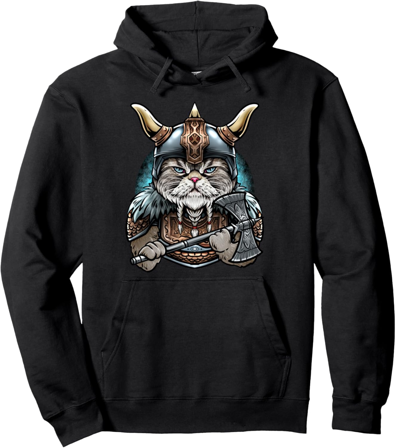 Худи с изображением кота-викинга Critterz Kitty Cat Designs, черный
Худи с изображением кота-викинга Critterz Kitty Cat Designs, черный