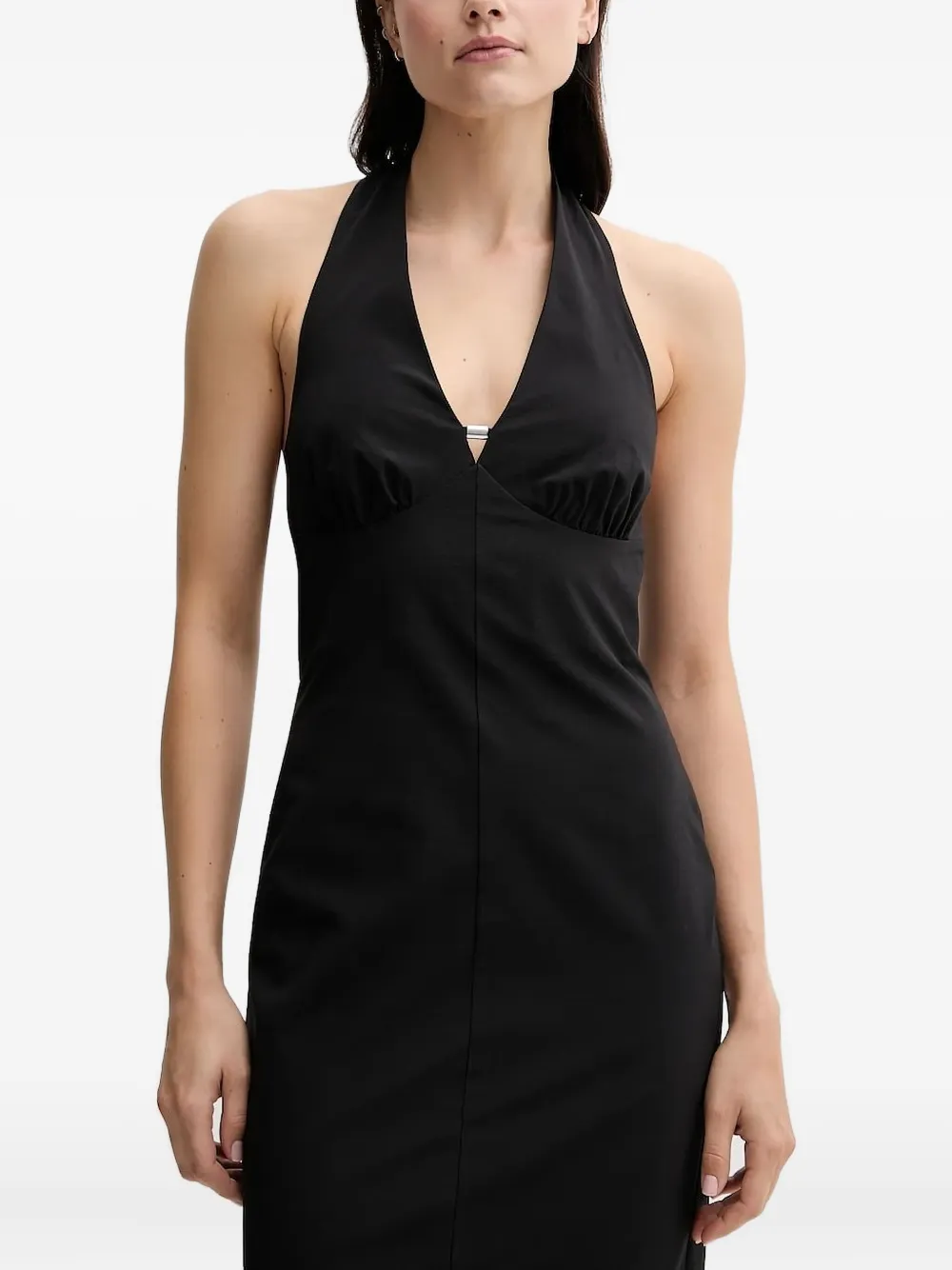 Платье миди с халтер-воротом Sisley, черный
Платье миди с халтер-воротом Sisley, черный