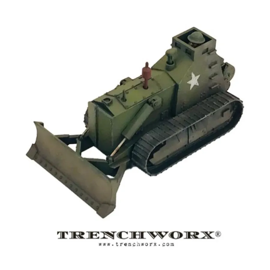 Бронированный бульдозер Caterpillar D7, WWII - United States (28mm) (Trenchworx)
Бронированный бульдозер Caterpillar D7, WWII - United States (28mm) (Trenchworx)