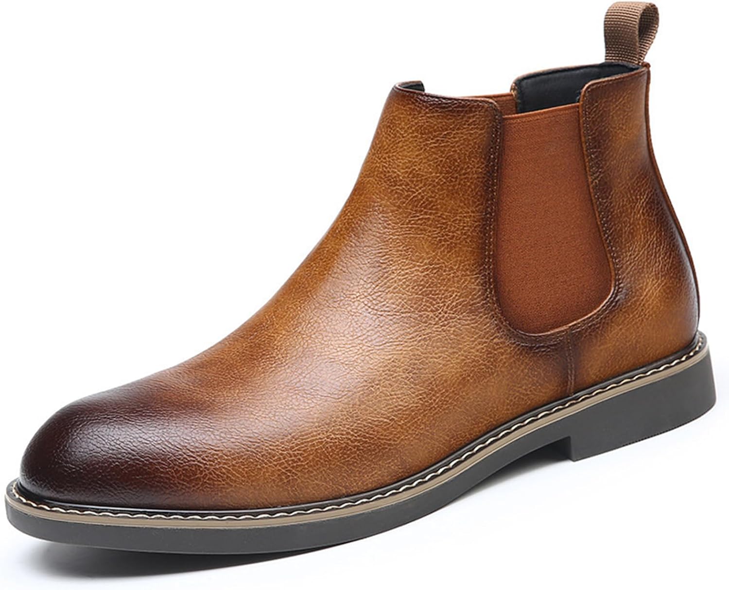 Мужские кожаные челси ручной работы, классический круглый носок, эластичные, на молнии, повседневные ботинки, водонепроницаемые, теплые, для улицы Qooel, коричневый
Мужские кожаные челси ручной работы, классический круглый носок, эластичные, на молнии, повседневные ботинки, водонепроницаемые, теплые, для улицы Qooel, коричневый