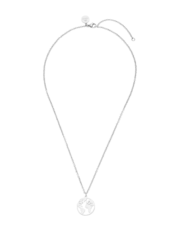 PURELEI Колье в виде карты мира, 45 см, серебро
PURELEI Колье в виде карты мира, 45 см, серебро