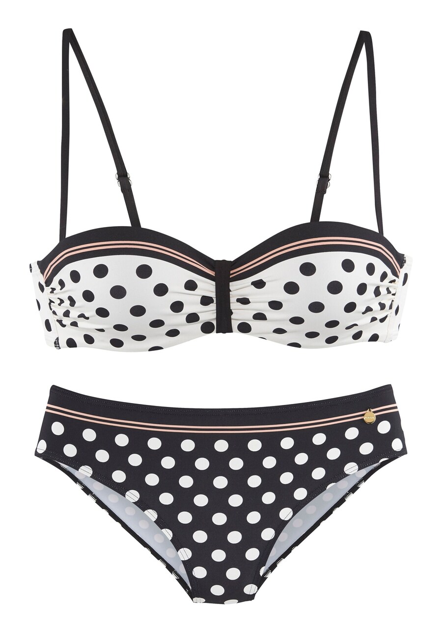 Бикини LASCANA, черный/белый
Бикини LASCANA, черный/белый
