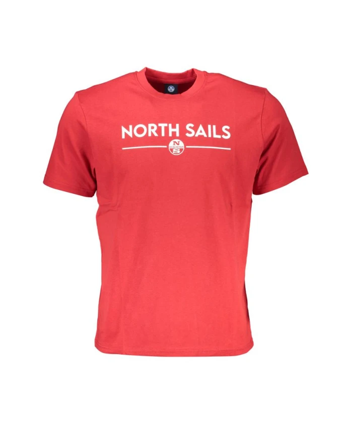Красная хлопковая футболка с круглым вырезом North Sails, красный
Красная хлопковая футболка с круглым вырезом North Sails, красный