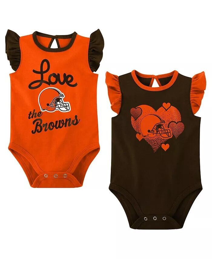 Комплект из 2 боди для девочек, коричневый, оранжевый, Cleveland Browns Spread the Love Outerstuff
Комплект из 2 боди для девочек, коричневый, оранжевый, Cleveland Browns Spread the Love Outerstuff
