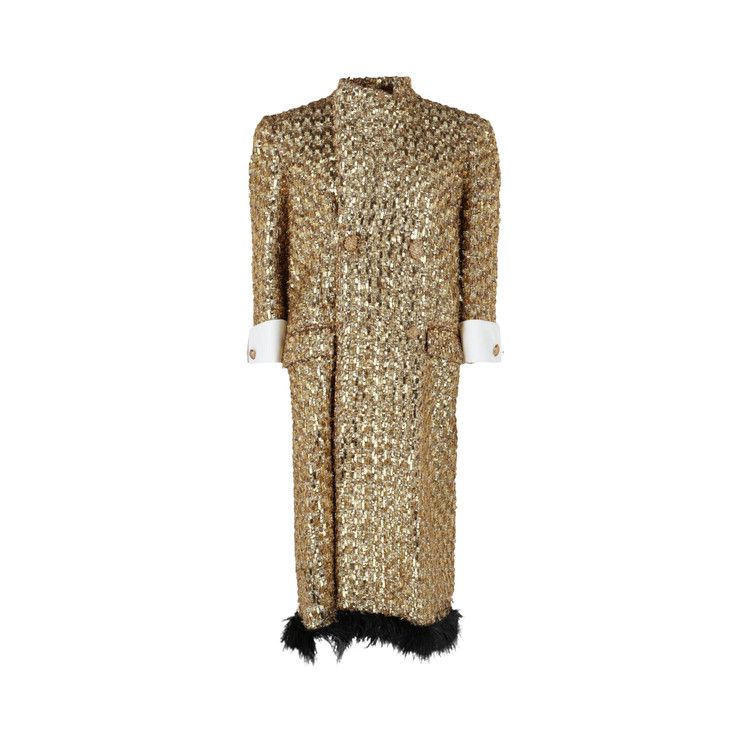 Пальто Gucci Ostrich Feather Coat, Gold Black
Пальто Gucci Ostrich Feather Coat, Gold Black