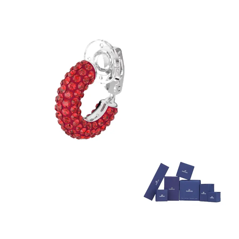 Swarovski Родированная клипса с искусственным кристаллом унисекс красная
Swarovski Родированная клипса с искусственным кристаллом унисекс красная