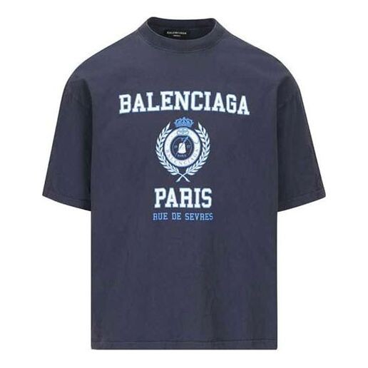 Футболка varsity logo short sleeve t-shirt 'navy' Balenciaga, синий
Футболка varsity logo short sleeve t-shirt 'navy' Balenciaga, синий