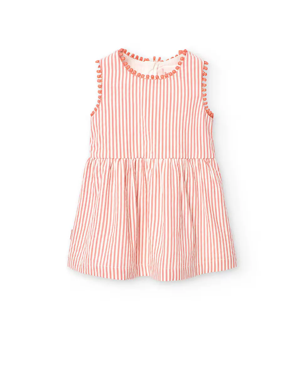 Платье для девочек из хлопка с принтом в полоску Boboli, оранжевый
Платье для девочек из хлопка с принтом в полоску Boboli, оранжевый