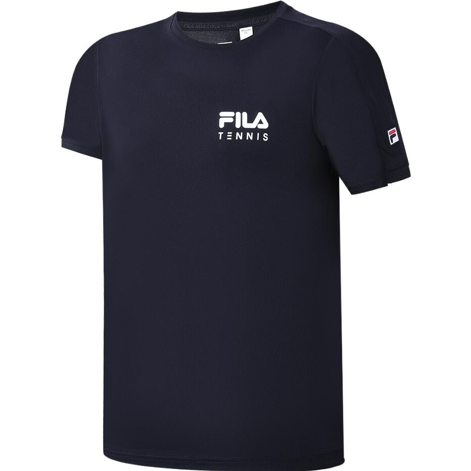 Футболка мужская темно-синяя Fila, цвет Legend Blue
Футболка мужская темно-синяя Fila, цвет Legend Blue