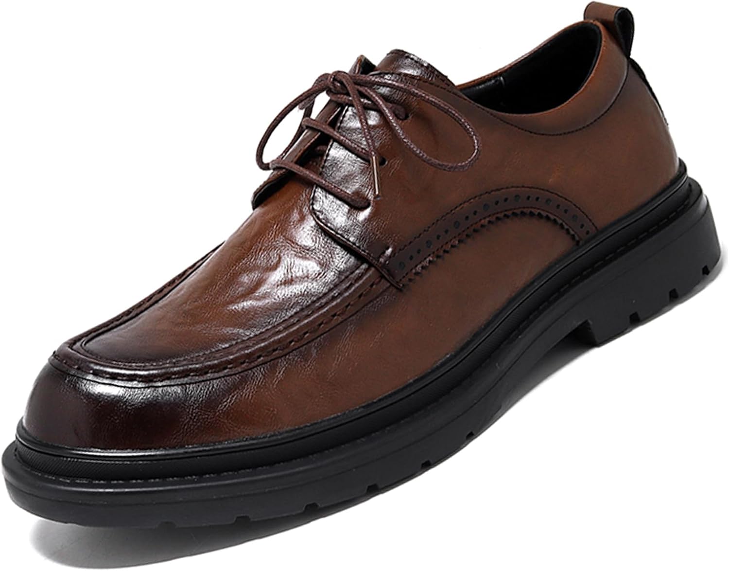 Мужские классические оксфорды на шнуровке с платформой, удобные низкие туфли с рельефной подошвой, противоскользящие, для работы, бизнеса, свадьбы или вечеринки Ptnoka, коричневый
Мужские классические оксфорды на шнуровке с платформой, удобные низкие туфли с рельефной подошвой, противоскользящие, для работы, бизнеса, свадьбы или вечеринки Ptnoka, коричневый