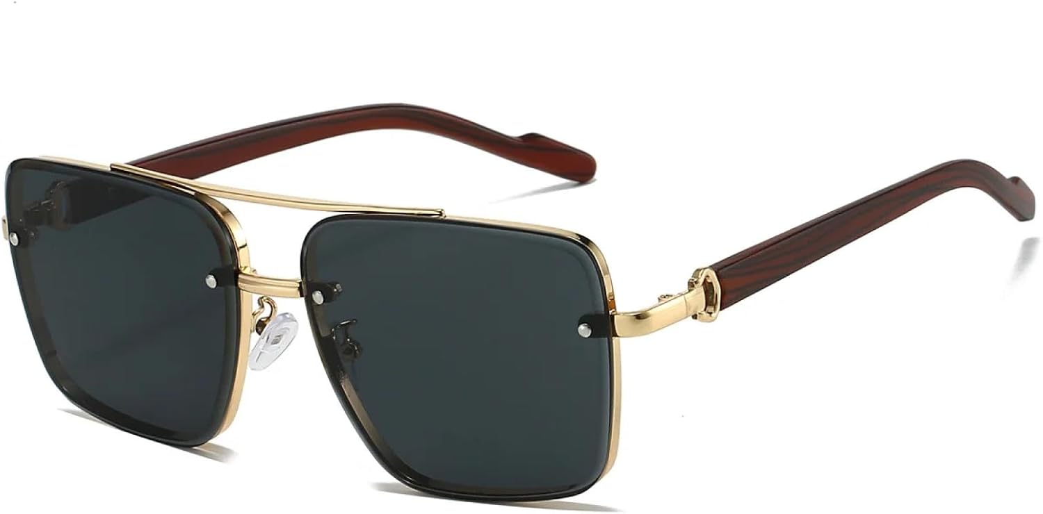 Модные ретро-очки с градиентным переходом цвета для женщин, стильные солнцезащитные очки для путешествий, элегантная металлическая оправа для мужчин VVTWSSW, Black Grey
Модные ретро-очки с градиентным переходом цвета для женщин, стильные солнцезащитные очки для путешествий, элегантная металлическая оправа для мужчин VVTWSSW, Black Grey