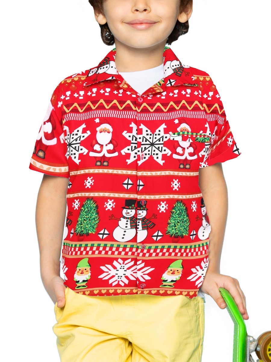 Рубашка на пуговицах классического кроя King Kameha Christmas Rows, красный
Рубашка на пуговицах классического кроя King Kameha Christmas Rows, красный