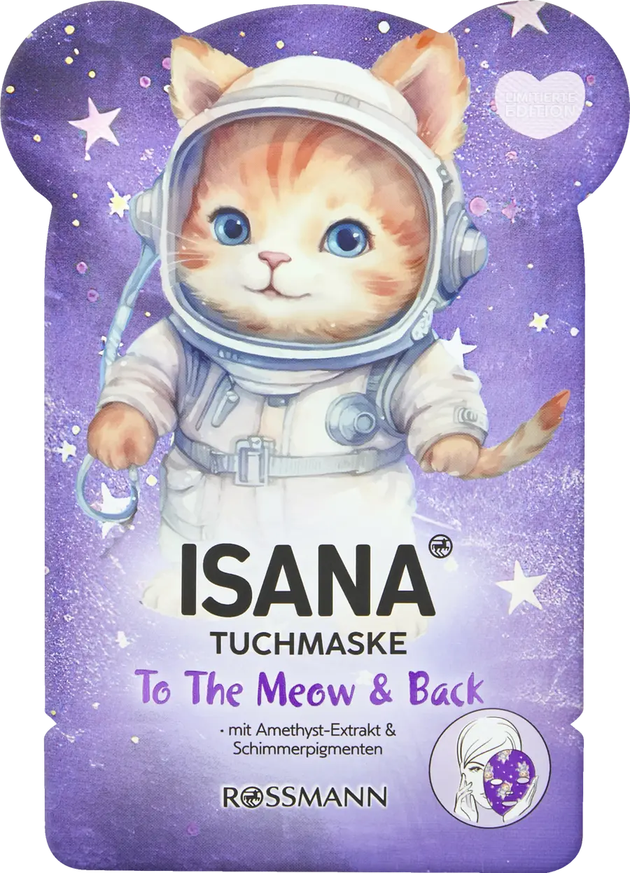 Маска для лица ISANA Tuchmaske To The Meow & Back
Маска для лица ISANA Tuchmaske To The Meow & Back