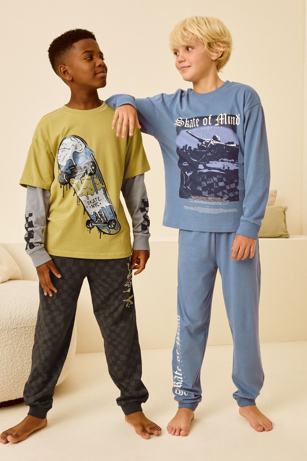 Пижама с длинными рукавами из 100% хлопка, 2 шт в упаковке Next, желтый/синий
Пижама с длинными рукавами из 100% хлопка, 2 шт в упаковке Next, желтый/синий