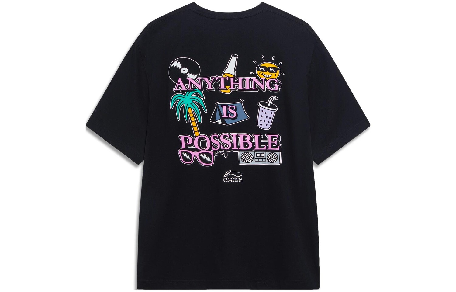 Li Ning Мужская футболка с подкладкой, Черный
Li Ning Мужская футболка с подкладкой, Черный