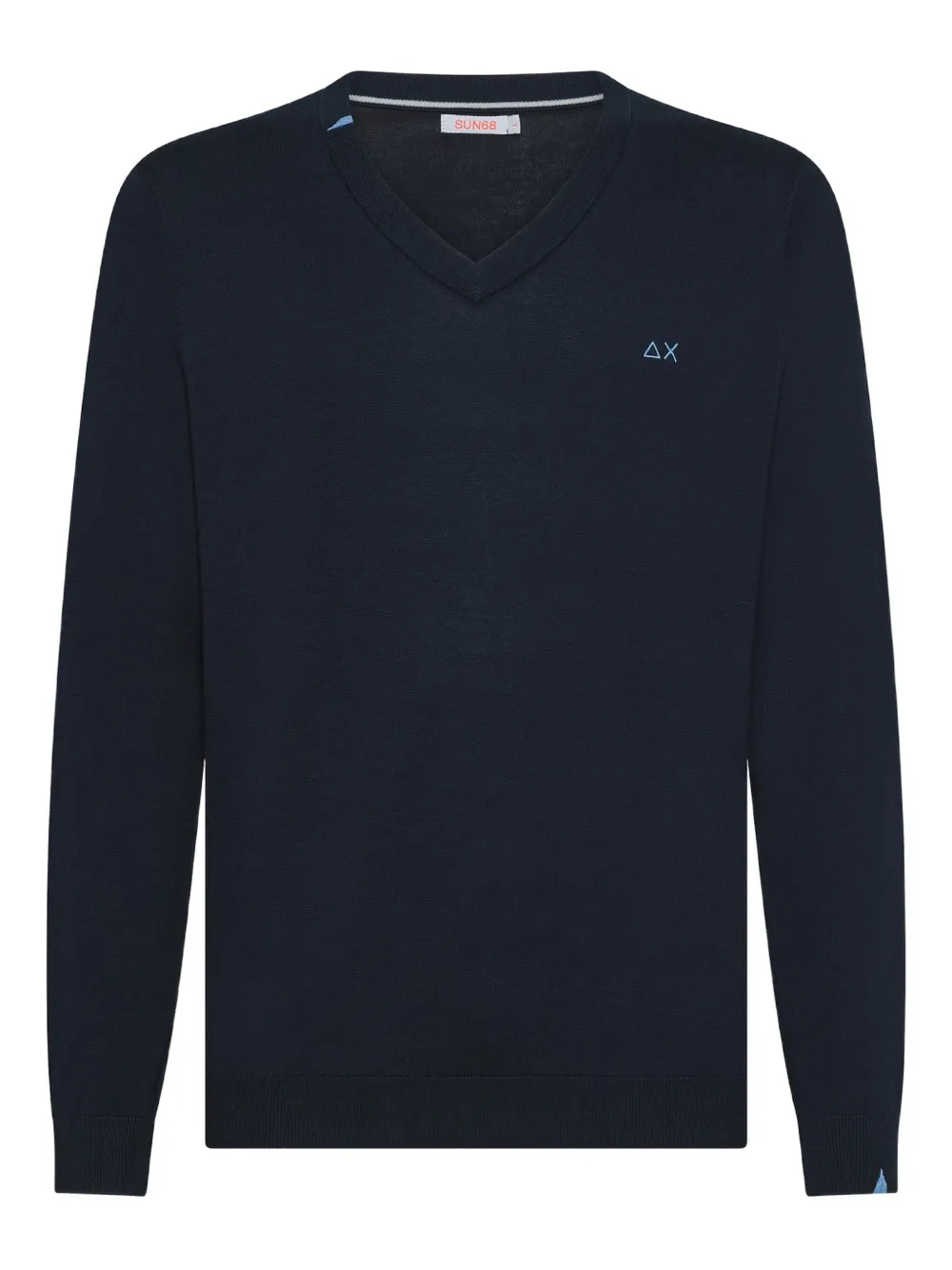 Свитер с круглым вырезом Sun68, синий 
Свитер с круглым вырезом Sun68, синий