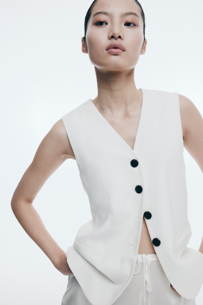 Жилет костюма H&M, белый
Жилет костюма H&M, белый