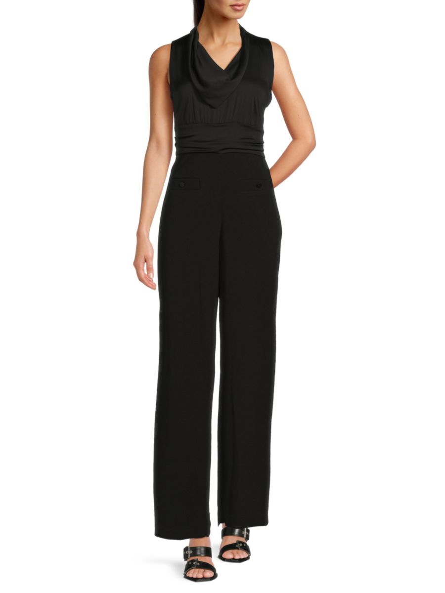 Комбинезон с воротником-хомутом DKNY, черный
Комбинезон с воротником-хомутом DKNY, черный