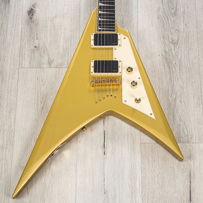 Электрогитара ESP LTD KH-V Kirk Hammett Signature Guitar, Ebony Fretboard, Metallic Gold
Электрогитара ESP LTD KH-V Kirk Hammett Signature Guitar, Ebony Fretboard, Metallic Gold