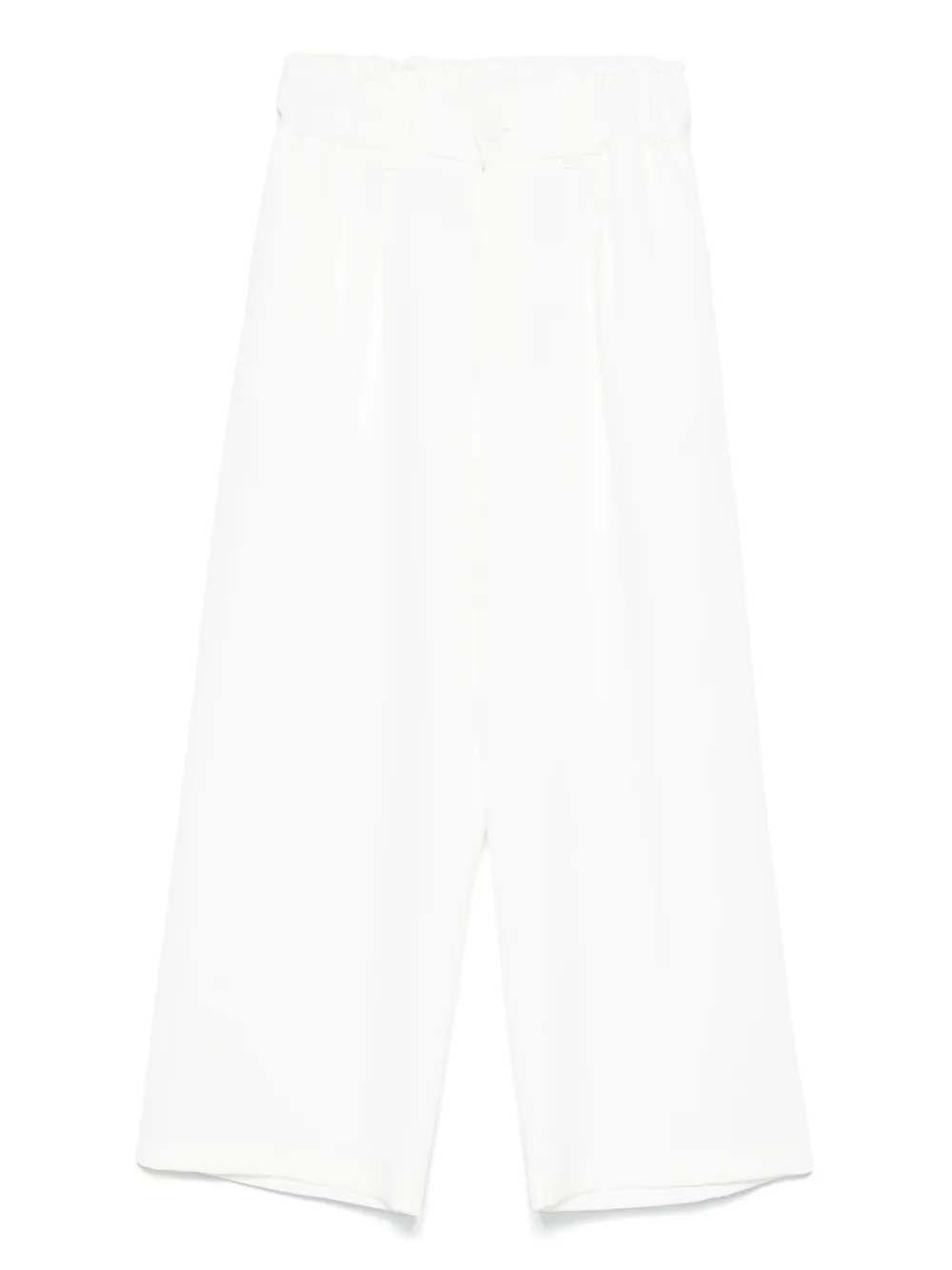 Брюки с завышенной талией Miss Grant Kids, белый 
Брюки с завышенной талией Miss Grant Kids, белый