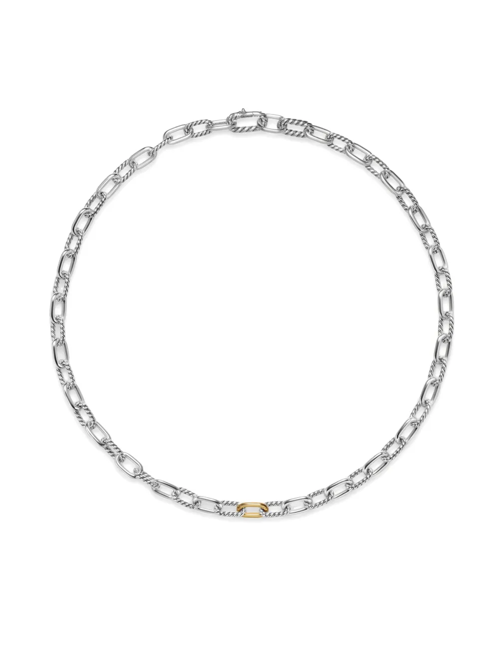 Колье DY Madison из желтого золота David Yurman, серебяный
Колье DY Madison из желтого золота David Yurman, серебяный