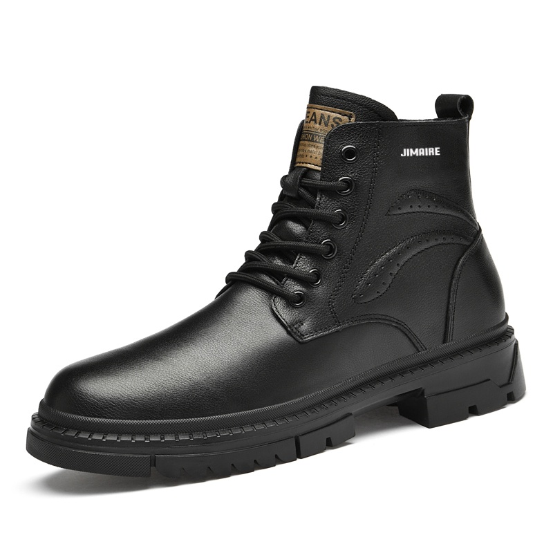 King Jinmai Короткие мужские ботинки Martin, черные
King Jinmai Короткие мужские ботинки Martin, черные