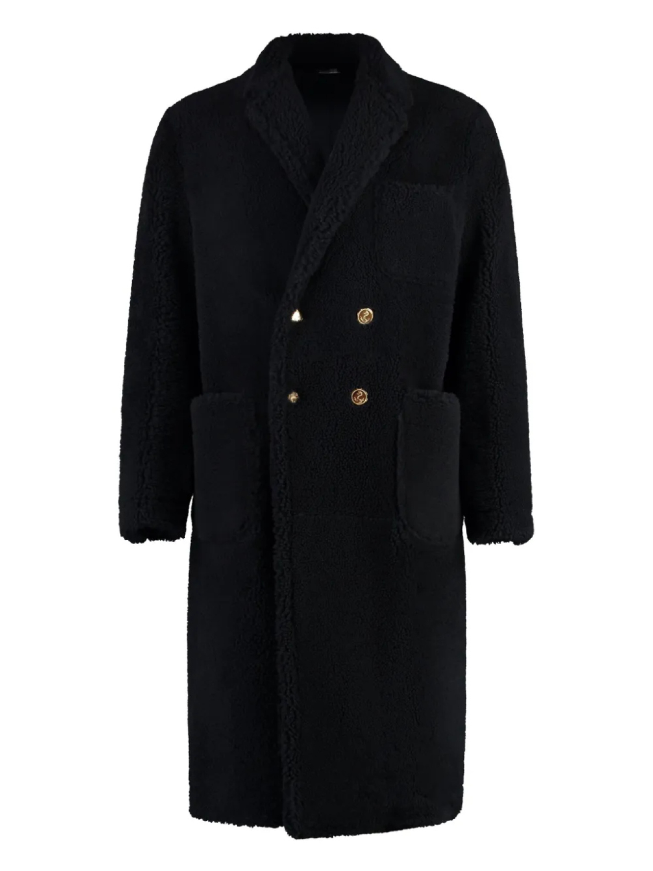 Пальто из овчины Thom Browne, черный
Пальто из овчины Thom Browne, черный