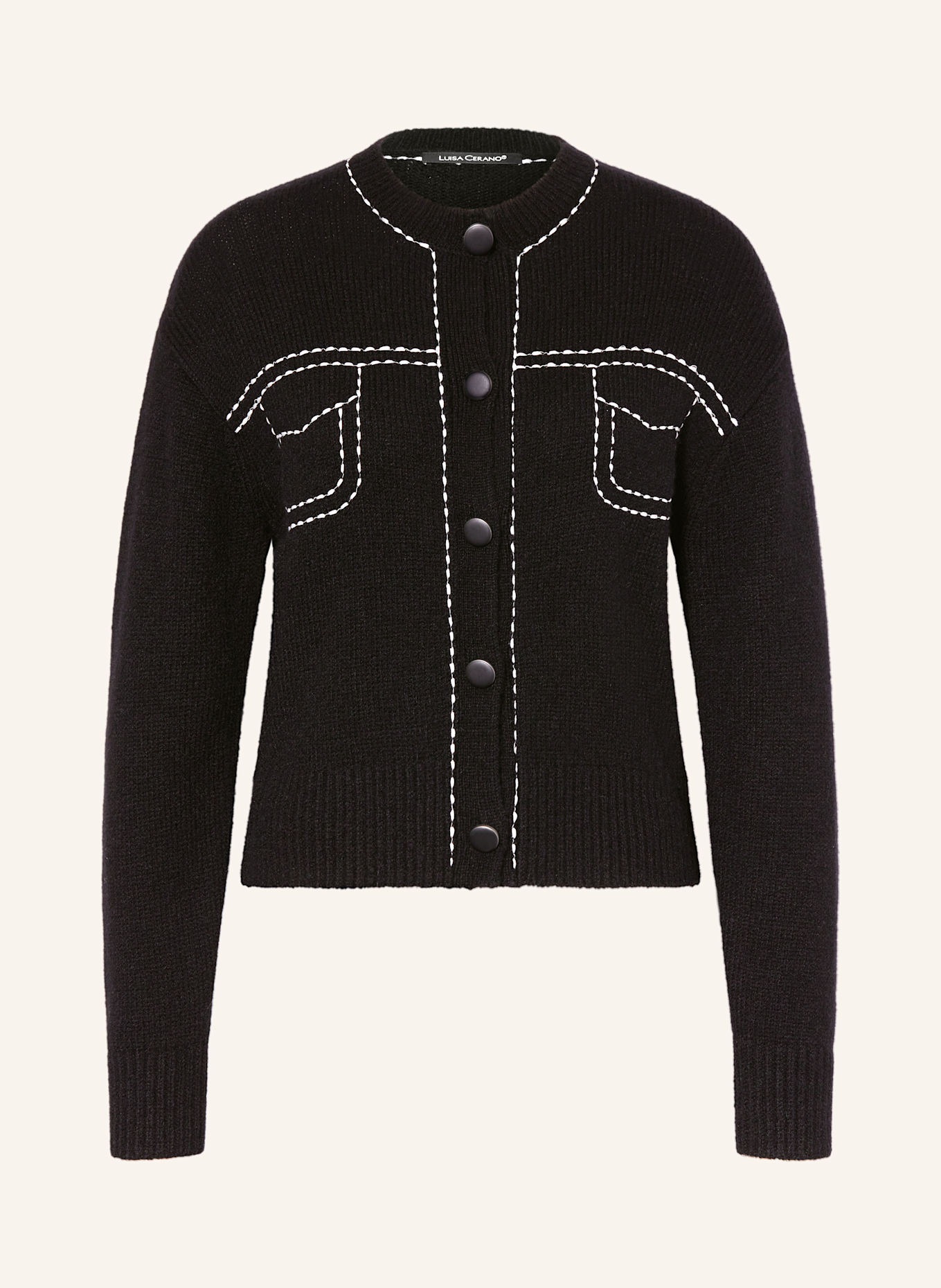 Кардиган с альпакой Luisa Cerano, черный
Кардиган с альпакой Luisa Cerano, черный
