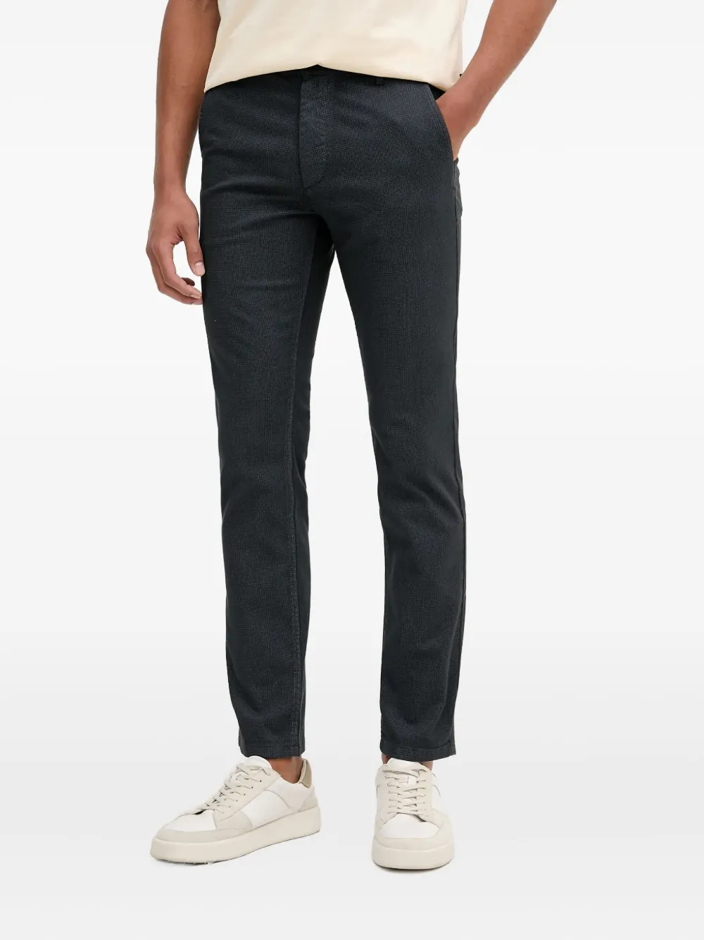 Фактурные брюки прямого кроя BOSS, серый
Фактурные брюки прямого кроя BOSS, серый