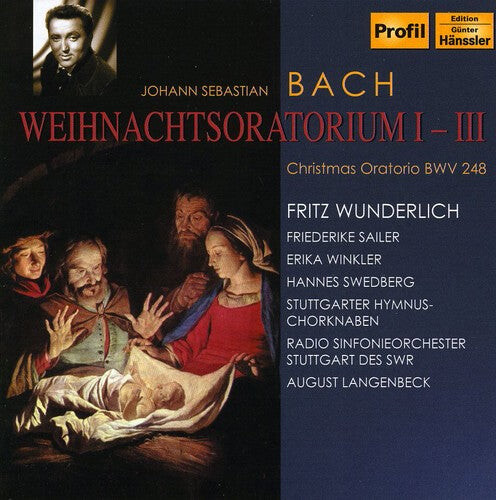 CD диск Bach, J.S. / Wunderlich / Sailer / Winkler: Weihnachtsoratorium (Christmas Oratorio)
CD диск Bach, J.S. / Wunderlich / Sailer / Winkler: Weihnachtsoratorium (Christmas Oratorio)