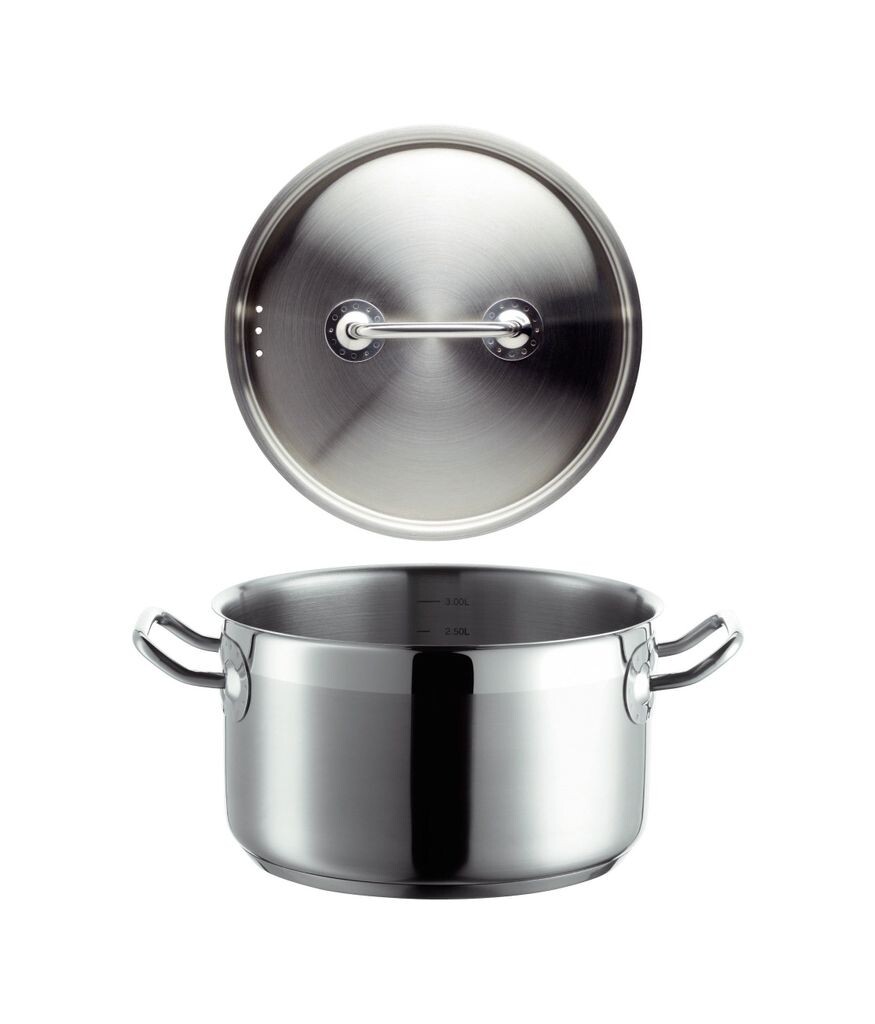 Mäser 926092 Professional I кастрюля для мяса с крышкой, Ø 20см, нержавеющая сталь 18/10, серебро
Mäser 926092 Professional I кастрюля для мяса с крышкой, Ø 20см, нержавеющая сталь 18/10, серебро