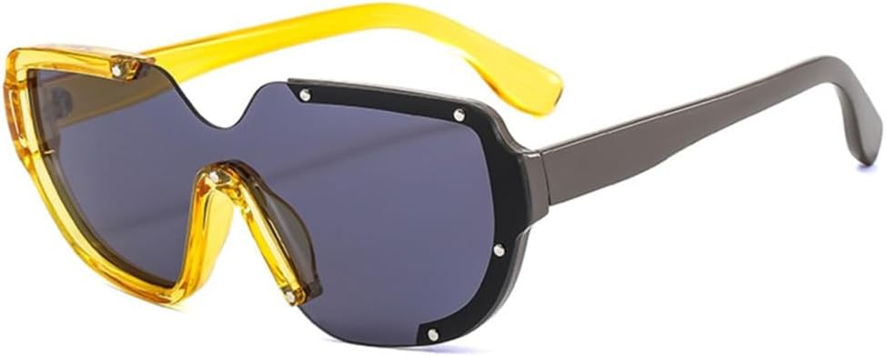 Солнцезащитные очки с двойной оправой без оправы для женщин и мужчин в стиле панк, защита от УФ-излучения UV400, солнцезащитные очки с одной линзой для мужчин и женщин HDUBFY, Yellow
Солнцезащитные очки с двойной оправой без оправы для женщин и мужчин в стиле панк, защита от УФ-излучения UV400, солнцезащитные очки с одной линзой для мужчин и женщин HDUBFY, Yellow
