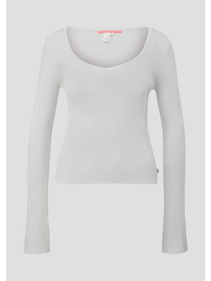 Вязаный свитер в цвете 0010_silver QS
Вязаный свитер в цвете 0010_silver QS