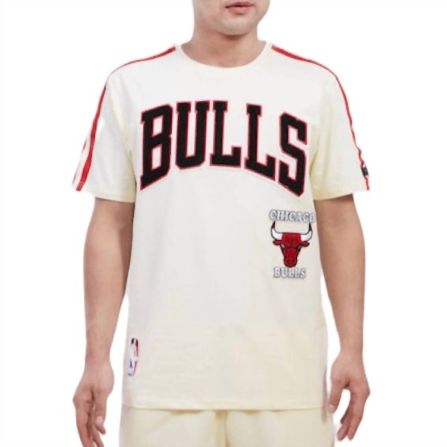 Мужская футболка Chicago Bulls Retro Classic Striped Tee в цвете Eggshell/черный PRO STANDARD
Мужская футболка Chicago Bulls Retro Classic Striped Tee в цвете Eggshell/черный PRO STANDARD