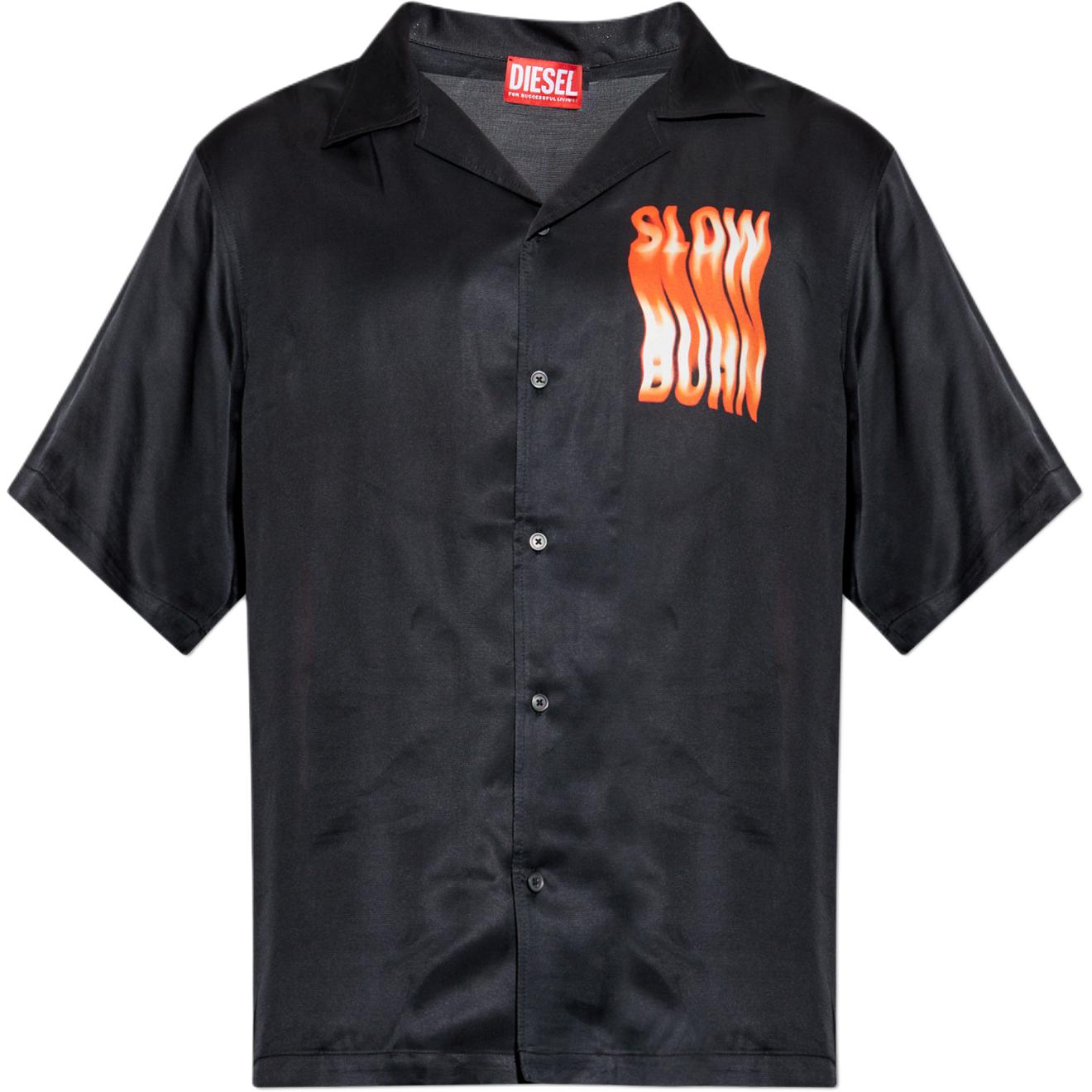 Рубашка с коротким рукавом и принтом DIESEL, черный
Рубашка с коротким рукавом и принтом DIESEL, черный