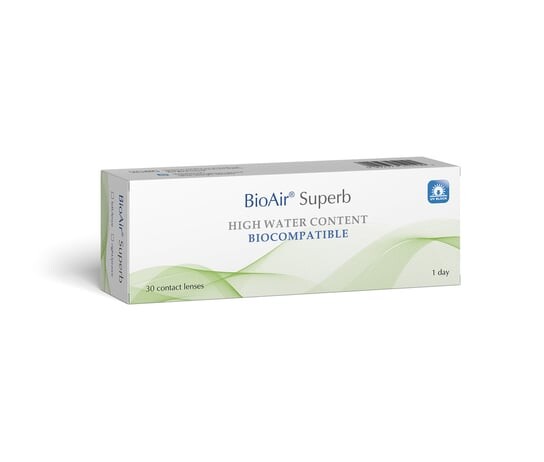 Линзы однодневные -1,75, 30 шт. BioAir, Superb, бесцветный
Линзы однодневные -1,75, 30 шт. BioAir, Superb, бесцветный