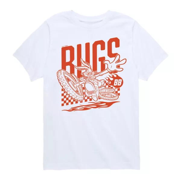 Футболка с принтом мотокросса «Багз Банни» из мультфильма «Looney Tunes» для мальчиков 8–20 лет Licensed Character, белый
Футболка с принтом мотокросса «Багз Банни» из мультфильма «Looney Tunes» для мальчиков 8–20 лет Licensed Character, белый