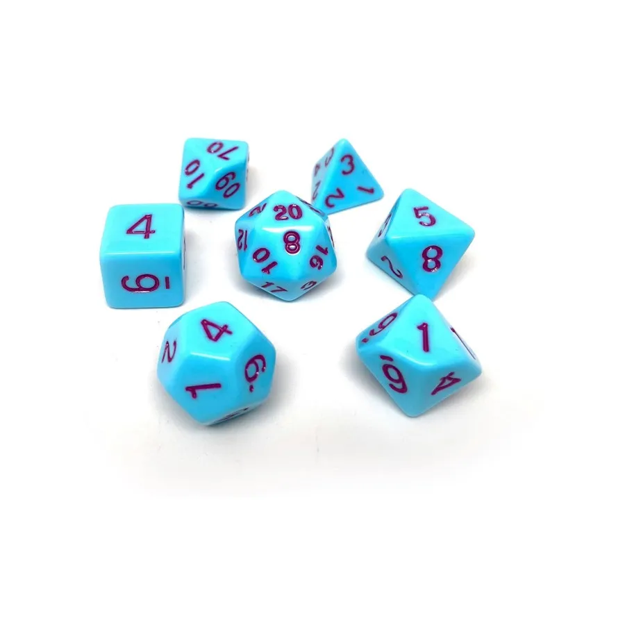 Пудрово-синий непрозрачный с темно-бордовым (7), Dice - 7 Piece Poly Sets - Assorted (Easy Roller Dice)
Пудрово-синий непрозрачный с темно-бордовым (7), Dice - 7 Piece Poly Sets - Assorted (Easy Roller Dice)