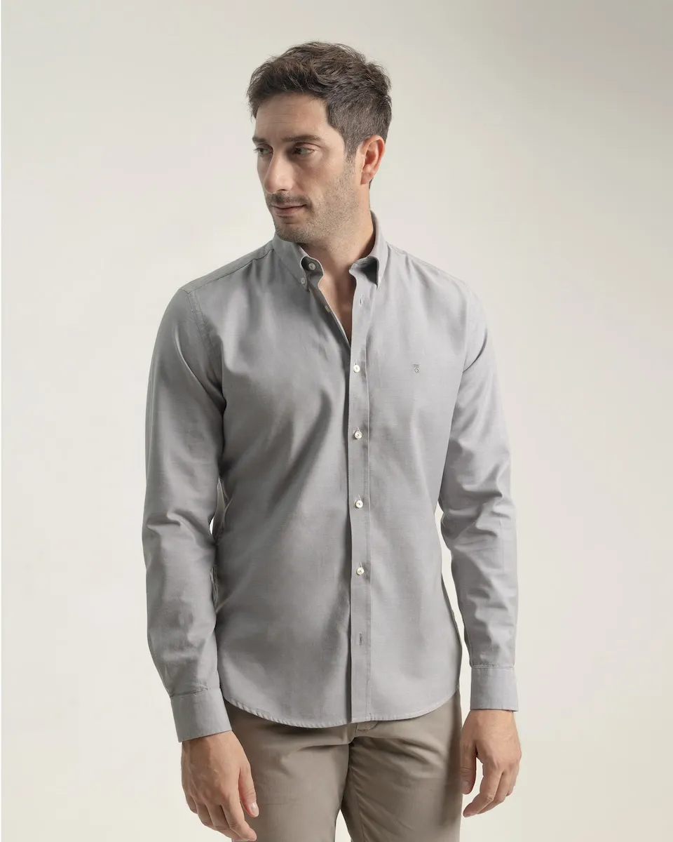 Мужская рубашка оxford из хлопка, прямой крой PuroEgo, серый
Мужская рубашка оxford из хлопка, прямой крой PuroEgo, серый