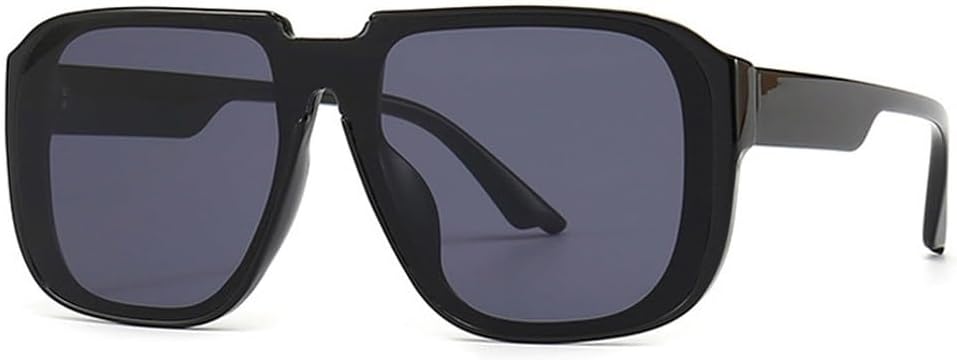 Мужские солнцезащитные очки в стиле ретро, цельные, с защитой от УФ-излучения UV400, с плоской верхней частью, модные солнцезащитные очки для мужчин TKKTLLT, Black Grey
Мужские солнцезащитные очки в стиле ретро, цельные, с защитой от УФ-излучения UV400, с плоской верхней частью, модные солнцезащитные очки для мужчин TKKTLLT, Black Grey