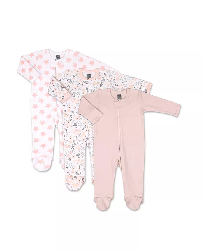 Пижама-комбинезон для девочек с ножками, розовый цветочный принт, набор из 3 штук, до 9 месяцев The Peanutshell, мультиколор
Пижама-комбинезон для девочек с ножками, розовый цветочный принт, набор из 3 штук, до 9 месяцев The Peanutshell, мультиколор