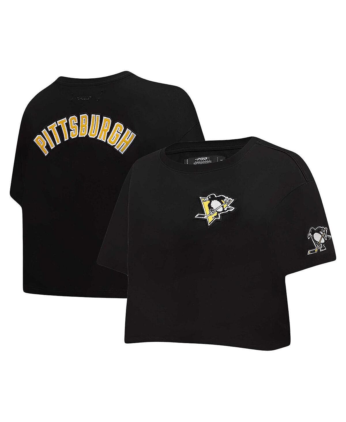 Черная женская классическая укороченная футболка свободного кроя Pittsburgh Penguins Pro Standard, черный
Черная женская классическая укороченная футболка свободного кроя Pittsburgh Penguins Pro Standard, черный