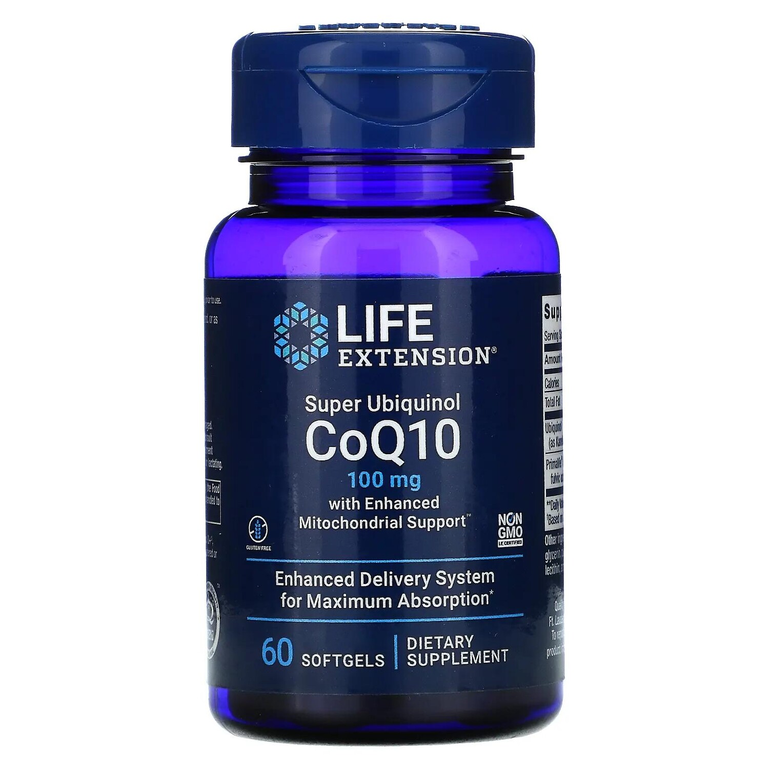 Life Extension Super Ubiquinol CoQ10 with Enhanced Mitochondrial Support 100 mg 60 Softgels
Life Extension Super Ubiquinol CoQ10 with Enhanced Mitochondrial Support 100 mg 60 Softgels